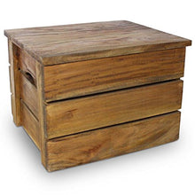XINGLIEU Baule portaoggetti Marrone, Baule portaoggetti in Legno, Tavolo supplementare, 48 x 40 x 35 cm
