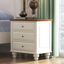 Comodino Camera da Letto mobili in Legno Bianco 3 cassetti Comodino Comodino Cabinet per Camera da Letto, Soggiorno (Color : White, Size : 61x42x68.5CM)