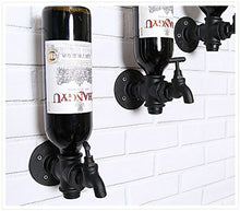 GJSN Cremagliera da Vino, Ferro Battuto Nero a Parete Semplice e Moderna Durata Di Risparmio Spaziale Forte e Stabile Spazio Design Semplice