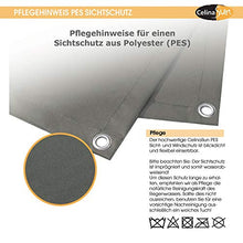 CelinaSun separé 0,75x4m Grigio Chiaro PES Poliestere impregnato Anti-Vento per Giardino Balcone con Occhielli Fascette