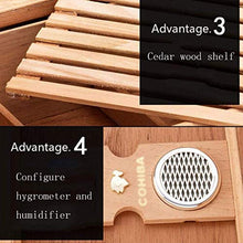 SMEJS Umidificatore con igrometro e umidificatore - termostatica Cigar Humidor con umidificatore e igrometro