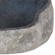Estink Lavabo da appoggio in pietra naturale, 46-52 cm
