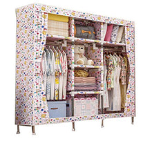 Yuan Ou Armadio Mobili Quando Il Quarto Armadio Non Tessuto Fold Camera Mobile Portatile 128 * 46 * 168cm 2