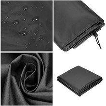 QIANC Coperture per Set Arredo Giardino,Copertura per Mobili da Giardino Impermeabile,Resistente allo Strappo,per Tavoli e Sedie da Esterno,Black_160x160x84cm