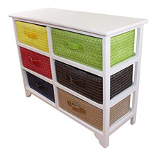 EliteKoopers - Cassettiera con 6 cassetti, multicolore