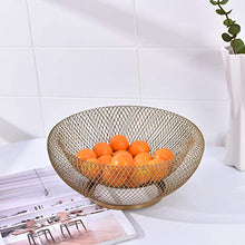 litty089 - Cesto portaoggetti in Ferro, a Doppio Strato, Adatto per Caramelle, Verdure, Frutta Nero