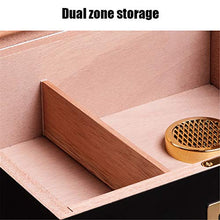 WLMGWRXB Humidor Cedro Finitura Artigianale con igrometro Digitale Frontale e Gel umidificatore