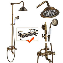 VIVIANE Accessori for Il Bagno, Rubinetto for Doccia, Soffione, Set Doccia A Parete Antico in Ottone (Color : Shower Faucet G02)