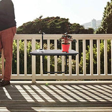 Tavolo da Balcone Tavolo da Balcone in Legno da Appendere Tavolo Pieghevole Tavolo da Balcone Piccolo Tavolo da Esterno Montaggio A Parete Tavolo da Balcone per Colazione Balcone Giardino Interno EST
