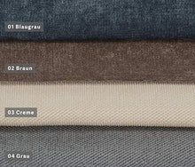 Amaris Elements | Poltrona Moderna Paul XL con 2 Cuscini in Velluto in Microfibra Poltrona in Velluto Grigio Blu Effetto Velluto Poltrona Lounge Love-Seat Moderna e Confortevole