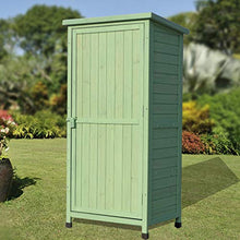 QILIN Armadietto Estern, con Staffa per Porta E Mensola, Cuscinetto Divisorio 15 kg, Poggiapiedi Regolabile, per Terrazza Giardino, 1445 × 675 × 165MM, Grigio E Verde