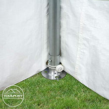 TOOLPORT Tendone per Feste 4x8 m Gazebo Party per sagre, mercati ca. PE 240 g/m² Bianco