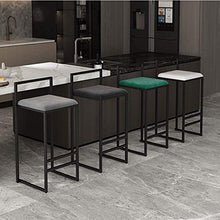 YUANP Sgabelli da Bar Sedia da Bar Alta Altezza con Schienale in Velluto Sedia da Pranzo da Cucina per caffè Sedia Robusta con Struttura in Metallo per Interni Esterni,Green-65cm