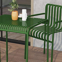 CGBF-Set di Mobili da Tavolo per Sedie da Giardino in Ferro da Esterno A 3 Pezzi,Set da Bistrot da Tavolino da 70cm