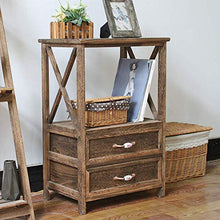 OFAY Comodino con Mensole E Cassetti, Armadio in Legno, Comodino, Comodino, Consolle Elegante, Mobili per Soggiorno