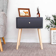 XHCP Comodino Comodino scandinavo Comodino per Camera da Letto/Soggiorno (Nero, 1)