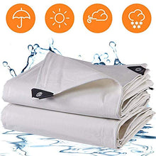 WSHA Tarpaulina Bianca Resistente alle intemperie, Telo Resistente con Occhielli e Bordi rinforzati, per mobili da Giardino Copertina per Camion a Effetto Serra,6X8M