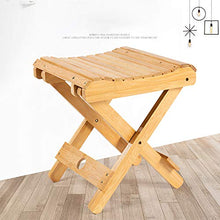 SANGDA Sgabello pieghevole in bambù, in legno, per bagno, doccia, casa, portatile, pieghevole, per la doccia, da barba e doccia, per giardino, bagno, balcone, spa