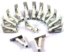 Fermatovaglia bianca in plastica, fissaggio da tavolo, clip per tovaglie, 50 pezzi