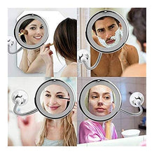 ZWH-Specchio per Il Trucco Trucco Specchi Specchio da Toilette con Luci 10X di Ingrandimento Appoggio con Forte Aspirazione for Il Bagno