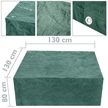 PrimeMatik - Copertura Protettiva Impermeabile per Tavolo Quadrato 130x80x130cm