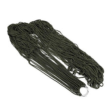 Geshiglobal - Amaca da campeggio da giardino, in nylon, da appendere a rete, colore: verde militare