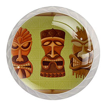 Tribù hawaiana 4 PCS Pomelli per Porta, Pomolo per Mobile, Pomelli per Mobili con Viti, Maniglia per Armadietto, Pomelli per Porta, Pomelli per Cassetti per Porta, Armadio, Cassetto e Credenza