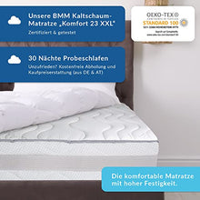 BMM Comfort Materasso 7 Zone 160x200 cm in durezza H3 Rigido, Altezza 23 cm