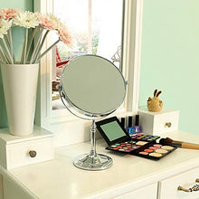 Specchi Per Trucco Da Banco, Specchio Per Specchio Da Trucco Girevole 360 in Ottone Da 8 Pollici Da 8 Pollici Con Ingrandimento Dello Specchio E 1X,D'oro,7X
