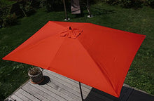 Ombrellone giardino spiaggia N83 Florida ø 300cm polyestere ~ terracotta