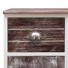 Festnight Credenza con 10 Cassetti in Legno Marrone 113x30x79 cm