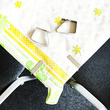 com-four® 16x Clip per Tovaglie in Acciaio, Ferma-Tovaglia, Peso della Tovaglia, Supporto per Tovaglie (16 Pezzi - Acciaio)