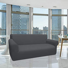 Granbest Copridivano Spessa Copridivano Elasticizzato Impermeabile Copripoltrona Divano Protector Mobili Coperture Tessuto Jaquard Lavabile(3 Posto,Grigio)