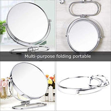 Trucco specchio con luci Modern Fashion Makeup Mirror Specchio ingranditore, Specchio cosmetico 10x Zoom Tavolo doppio lato Top HD Beauty Make Up Mirror Specchio Freestanding Table Top Rasatura LBWARM