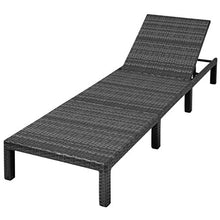 vidaXL Lettino Prendisole Regolabile Cuscino Poli Rattan Nero Sdraio Spiaggia