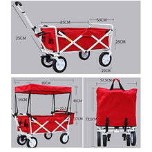 Carrello Carrello Pieghevole Carrello Portatile Pieghevole Carrello Carrello (Colore : C)