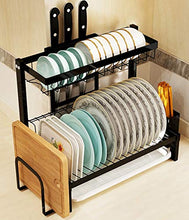 LYM &ripiano di stoccaggio Scolapiatti for lavello in Acciaio Inossidabile, mensola della Cucina Scaffale for lavapiatti a Due Piani Scolapiatti Scaffale di Finitura