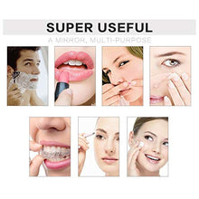 Specchi Per Trucco Da Banco, Specchio Per Specchio Da Trucco Girevole 360 in Ottone Da 8 Pollici Da 8 Pollici Con Ingrandimento Dello Specchio E 1X,D'oro,7X