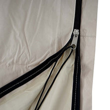 Mendler Copriombrellone HWC Poliestere con Rivestimento PVC 3x3m Avorio