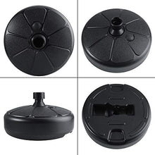 MAGT Basi e Supporti per ombrelloni, Base Ombrellone Base Plastica per Giardino Forma Rotonda Sabbia per Acqua Supporto per Base Ombrello Pieghevole Base per Ombrellone per Asta da 28mm-40mm