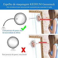 BD.Y Specchi per Trucco Specchio a LED con Specchio cosmetico 10X a Specchio aspirante per Bagno