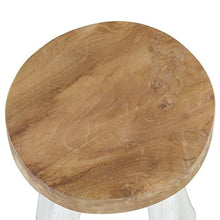 Sgabello da Bar Sedie da Pranzo per Soggiorno Camera da Letto Teak Brown e Whitebarbar