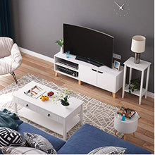 Con 2 ripiani e 2 cabinet TV Cabinet TV in legno,White