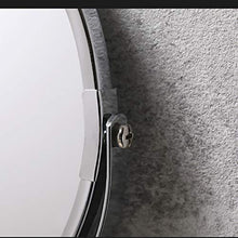 Weichuang, specchio da trucco da 17 cm, con ingrandimento 3x, girevole a 360 gradi, allungabile e specchio cosmetico per bagno