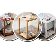 YIN YIN Mobilia Comodino - Tavolino Laterale in Legno da Salotto Tavolino da Angolo Tavolino da tè Tavolino da caffè sfoderabile Dimensioni della casa -34.5x39x58cm Durevole (Color : A)