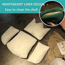 AKEFG Cuscino, Cuscino per Panca da Patio, Cuscino per sedie, Set di 4 Cuscini per sedili in Rattan per Patio, Cuscini per sedili in Rattan per Esterni/Interni