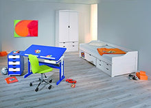 Esidra Beacon Letto con Vani Contenitore e Casetti, Bianco, Singolo, 97x206x70 cm, vetro