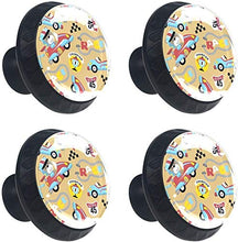 Orso da racer Pomelli per Porta Set di 4 Pomelli per Mobili Manopole per Cassetti Cucina Armadio Vetro