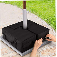 Supporto Ombrellone Base Umbrella Base Borsa Peso con grande maniglia di apertura per Patio Beach scoperta Ombrello Pennoni nero del basamento