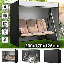 Cobeky - Copertura per dondolo da giardino a 3 posti, copertura impermeabile per dondolo da giardino